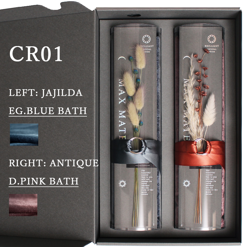 マックスマテリアブランドのクリスタルシリーズ。バスタオルセットからカラーバリエーションCR01。