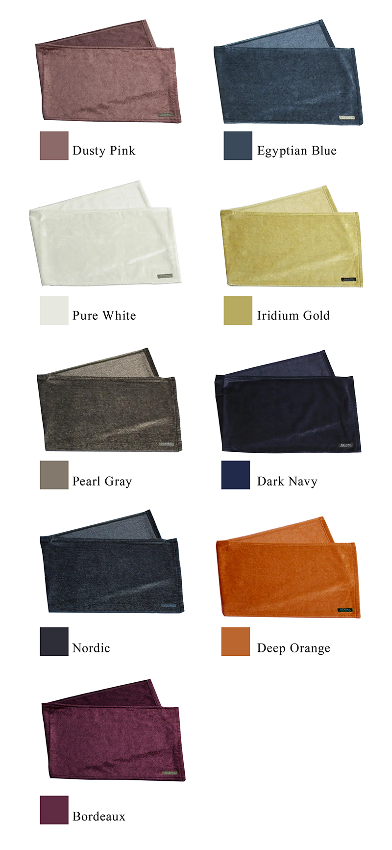 マックスマテリアブランドのBRILLIANTフェイスタオルタオルカラバリ。MAXMATERIA